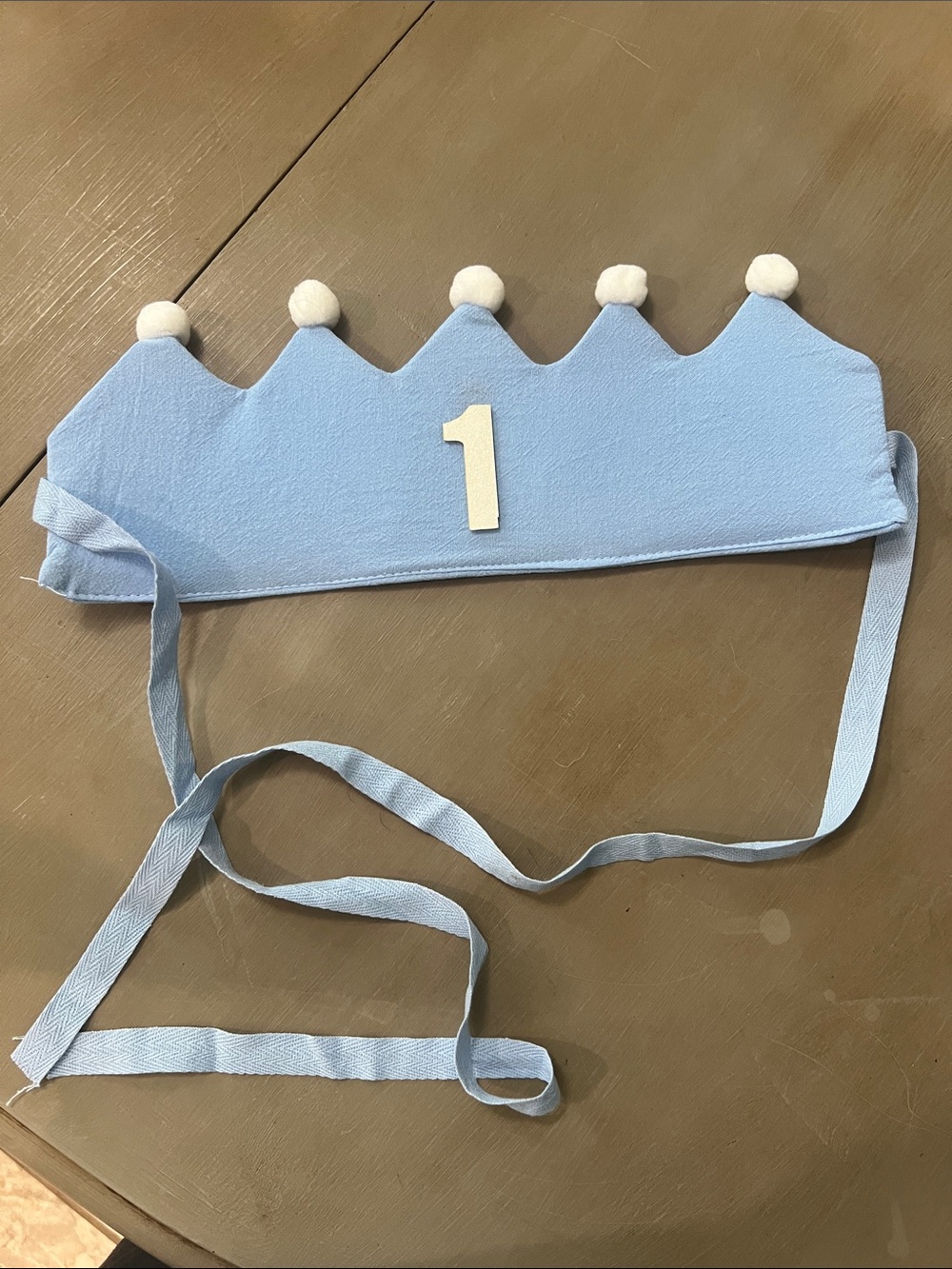 Blue Kids Birthday Crown Hat - 1st Birthday